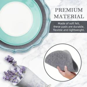 15PCS Pot Pan Felt Protectors Heat Resistant Divider Pads 3 Sizes Prevent Scratching Cookware Kitchen Mats