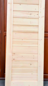 บ้านดี ประตูไม้สน (เอ็นจิเนียร์) ฟินแลนด์ AB-02 ขนาดสินค้า 80x200 cm. งานไม้จริง ทนทาน คุณภาพดี พร้อมจัดส่ง!!