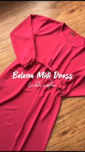 Midi Dress Crinkle Belena