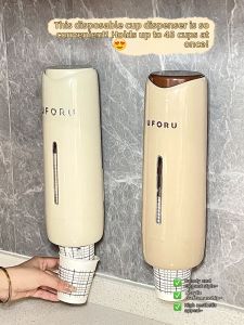 XIAOHUANGLU | Cup Dispenser Wall Mounted Paper Cup Rack