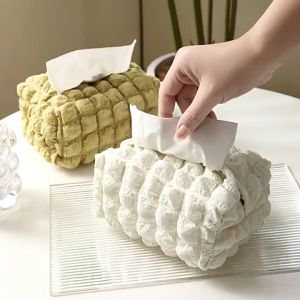 Ins Cloud Puff Tissue Paper Storage Box Hotel KTV Car Homestay Restaurant Tissue Box Leather Tissue Box Waterproof Soft Tisu Kotak