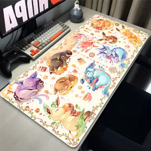 Bandai | Kawaii Eevee Anime Miếng Lót Chuột Cho Máy Tính Game Thủ Tủ Cao Su Để Bàn Thảm Bàn Phím Thảm 4 Kích Thước Tùy Chọn Laptop Chơi Game Phụ Kiện