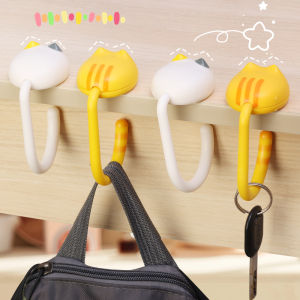 Kawaii โต๊ะกระเป๋าแขวนตะขอห้อยกระเป๋าน่ารักแมวปรับได้กระเป๋าถือตั้งโต๊ะที่วางกล่องดินสอตาข่ายตั้งโต๊ะที่ยึดการจัดเก็บกระเป๋าเดินทางสำหรับสำนักงาน