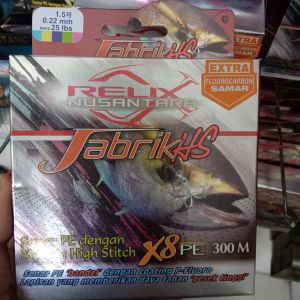 Senar PE JABRIK HS X8 300m Multicolor by RELIX NUSANTARA