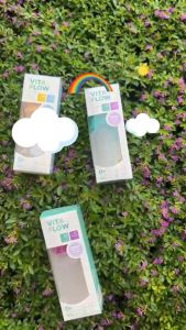 Vitaflow Paket Flamingo 1 Botol Susu Multifungsi PP 140 ml + Kantong ASI 150 ml Free Tutup Botol Ungu