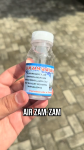 Air Zam Zam Asli 100% 80ml Full Original ZamZam Kemasan Botol Zam2 Kecil Oleh Oleh Haji Umroh