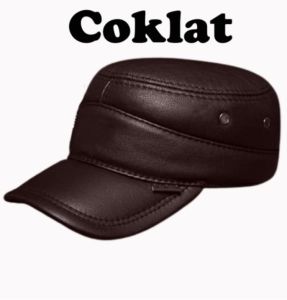 COD. Topi Kulit Navigator Terbaru / Topi Commando - Luigi Leather