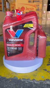 Valvoline MAXLIFE DIESEL 10W-40 วาโวลีน แมกซ์ไลฟ์ ดีเซล สังเคราะห์แท้ 100%  # เลือกซื้อได้เลยค่ะ [ชุด 6 ลิตร]  [ชุด 7 ลิตร]  [ชุด 8 ลิตร]