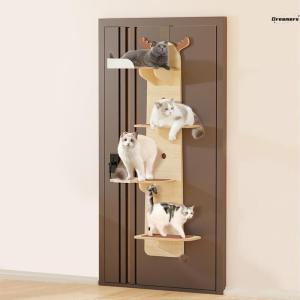 Convenient Portable Door Mounted Cat Climbing Frame Integrated Cat Scratching Board Wall Hanging Jump Home Cat Tower