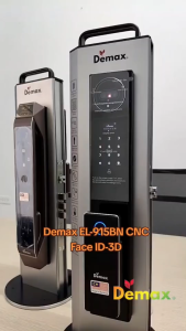 Khóa cửa điện tử Demax EL915 BN CNC face id app wifi chính hãng công nghệ Đức cao cấp