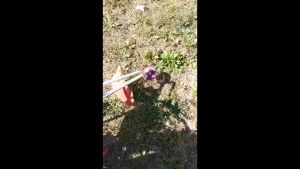 Orang Asli Heavy Duty Mesin rumput piring besi tali nylon purple cutter disc brush cutter cable