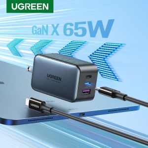 【Nexode】UGREEN GaN Fast Charger 2C1A 65W USB Quick Charge Củ Sạc nhanh đa năng Type C Củ Sạc nhanh đa năng cho Charger Adapter for MacBook iPad iPhone 16 15 14 13 Pro Max Samsung S24 S23 Ultra Model: 10334
