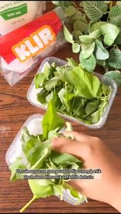 Kotak makan plastik persegi 650ml & tutup / thinwall persegi / Tempat makan / KLIR - ANTI PECAH anti bocor isi 25 pcs