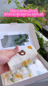 Khăn Sữa Muslin 2 Lớp Cao Cấp Cho Bé Sơ Sinh Mềm Mại Thấm Hút Thoáng Khí với Nhiều Họa Tiết Dễ Thương