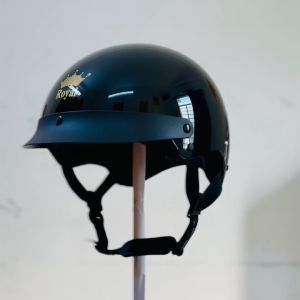 Mũ bảo hiểm xe máy nửa đầu Royal M162 có lưỡi trai màu đen