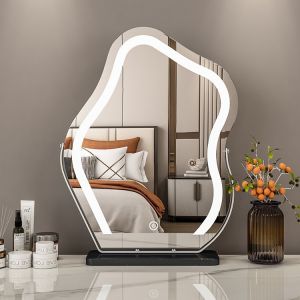 Cloud Mirror LED Smart Makeup Desk Mirror Beauty Care Supplemental Mirror Rotatable Home Use Personal Care Tool
