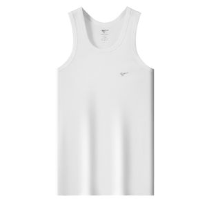 Áo Ba Lỗ Cotton Nguyên Chất Cho Nam Septwolves Mùa Thu 2024 Áo Lót Cotton Màu Trắng Cho Người Trung Niên Và Người Cao Tuổi Mặc Trong Nhà