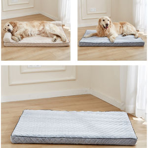 HY orthopedic dog bed for medium and large dogs / soft memory foam with backrest and detachable dog sofa