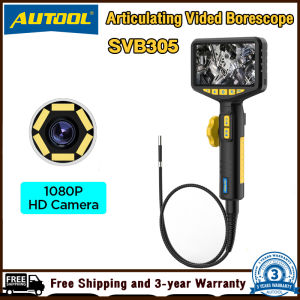 32GB Memory Card✅ AUTOOL SVB305 Automotive Industrial Endoscope with Light 1080 HD Autofocus Endoscope Inspection Camera Lens for IMG & Video