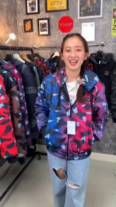 YAKRYDER เสื้อฮูดมีการ์ด Fell SUMMER2023 ยักษ์ไรเดอร์  พรางเทาเข้ม