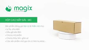 MC1 - 22x8x8 cm - 100 hộp cao - Hộp carton hộp gói hàng hộp nắp gài hộp quà | Magix Packaging