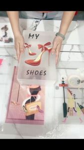 Fashion Girls Design Shoe Box with Lid Shoe Organizer Simple Fashionable Box with Lid