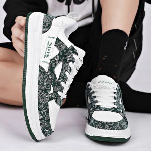 Fall Mens Casual Sports Shoes Large Size 46 47 Trendy Board Shoes Student Youth Leisure Fashionable White Sneakers