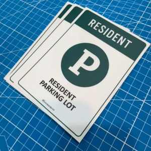 Parking Lot. Visitor Season Reserved Private and Resident. Notice. Sign Label Notice Signage. Laminated Waterproof Scratch Resistant. Suitable for Indoor and Outdoor.