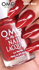 OMG Nail Lacquer 10ml - Chili Red