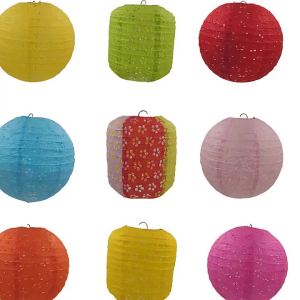 (8Inch) 20cm Chinese Hollow Paper Lantern Wedding Lanterns Paper Lampshade Holiday Party Supplies Children DIY Festival Lanterns