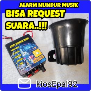 alarm mundur awas / alarm mundur truk 12/24 volt / alarm mundur mp3