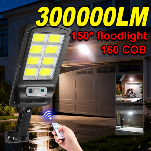 300000LM New Upgrade Solar Wall Light High Power Solar Lamp Outdoor Powerful Motion Sensor Solar Lamp Garden Garage Solar Light