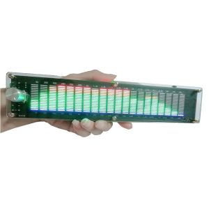 ⭐⭐⭐2024 New LED2015 Music Spectrum Level Light Multi-mode DSP Equalizer EQ Voice Pickup Color Acrylic Shell