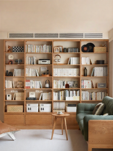 WEISHA | Simple Design Wooden Bookcase Shelving Unit Display Cabinet