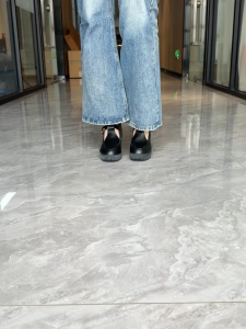 Size 35-40 Womens Fashion Black Sandals French Coarse High Heels Retro School Students Shoes