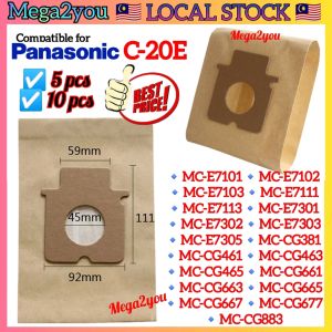 🔥LOCAL SELLER🔥 Compatible Panasonic Vacuum Cleaner Dust Bag Type C 20 C-20E C20E Replacement for National Vacum Spare Part Accessories Compatible Penapis Vakum Filter Habuk Kertas Beg MC-CG463 MC-CG465 MC-CG661 MC-CG663 MC-CG883 MC-CG465 吸尘机袋