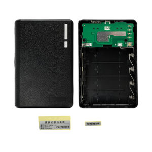 DIY 4*18650 Power Bank Case Battery Charge Storage Box Micro USB Solderless Mobile Phone Power Bank Shell with LED Indicator