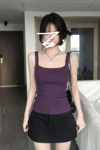 Purple V-Neck Camisole for Women Summer Wear