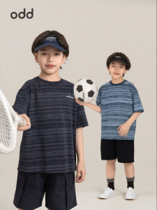 Gradient Stripe Comfortable Durable Cotton T-Shirt