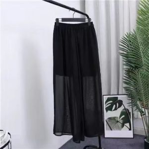 Slimming High Waist Double Layer Chiffon Pants For Casual Wear & Traditional Dance