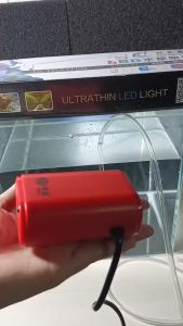 Máy sủi oxy siêu êm 1 vòi  2 vòi cho bể cá cảnh thủy sinh ( tặng kèm dây sủi và quả sủi )