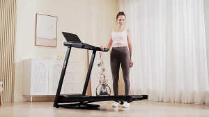 7R-7001 Electric Treadmill Heart Rate Monitoring LCD display screen With Bluetooth Connectable App Adjustable slope
