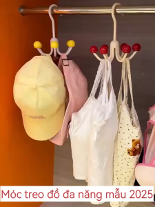Móc Treo Đồ Đa Năng Xoay 360 Độ Móc Treo 6 Cạnh Tiện Lợi Tiết Kiệm Không Gian