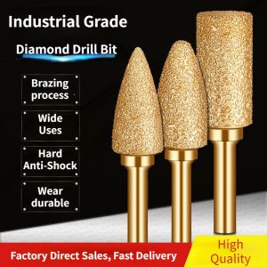 Mũi Khoan Kim Cương Thiết Lập Tốc Độ Cao Mài Thép Đầu Cho Kim Loại Sử Dụng Thô Bánh Xe Mài Đầu Mài Hình Trụ Khoan Kim Loại Bit