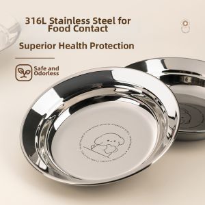 MIVOFIVO | Stainless Steel Anti-shock Children Cartoon Plate
