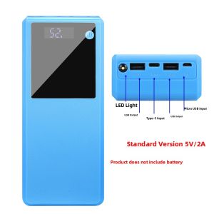 Weld-Free 16-Cell 18650 Power Bank Case Battery Box Kit High Capacity Fast Charge PD Mobile Power Shell Material Kit