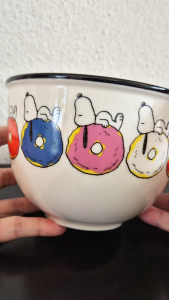 Lenox Chef Snoopy porcelain bowl (Snoopy on top of donut)