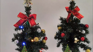 🎄ไฟต้นคริสต์มาสพลังงานแสงอาทิตย์ โคมไฟ Led โซล่าเซลล์ ตกแต่งสวนและงานคริสต์มาส กันน้ํา