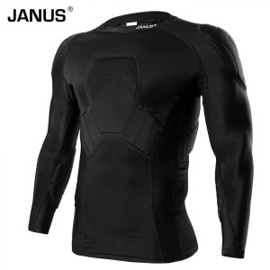 Football Jersey Long sleeve Mens Autumn and Winter Sports Goalkeeper Clothes Riding Top Thick Sponge Anti-Collision Tights