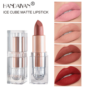 HANDAIYAN Matte Nude Lipstick Velvet Finish Lipsticks Long-Lasting Waterproof Womens Makeup Korean Cosmetic Popular Gift Item